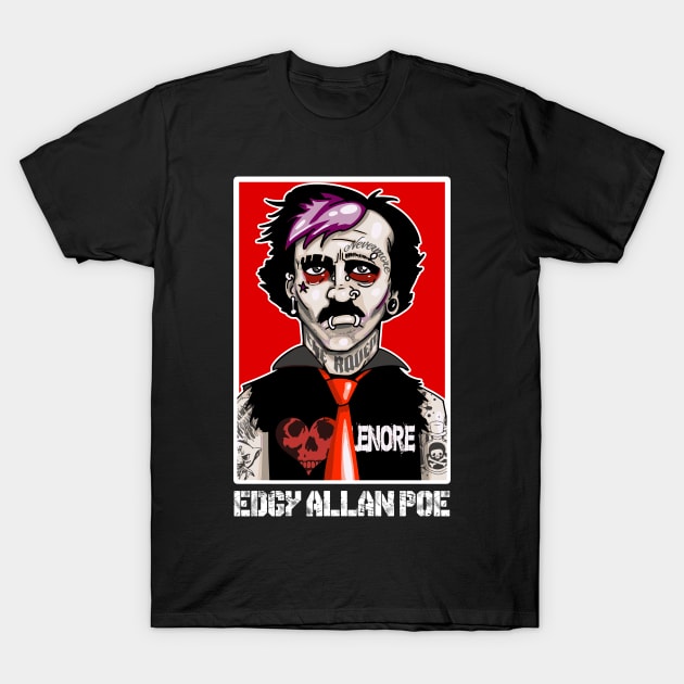 Edgy Emo Allen Poe T-Shirt by GodsBurden